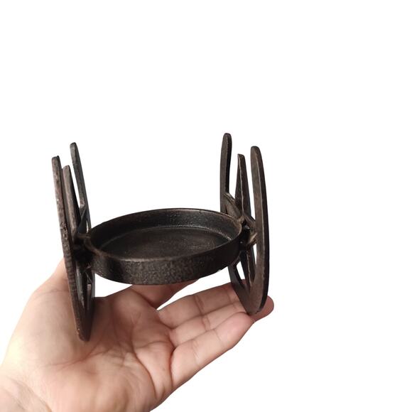 Metal Texas Western Star Candle Holder - Picture 4 of 4